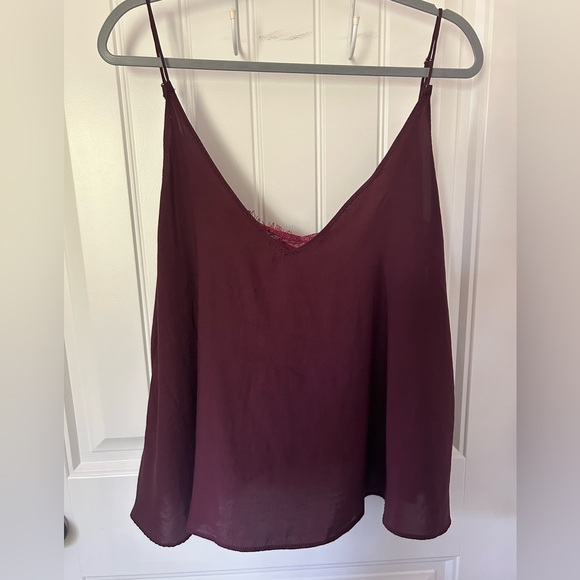 Free People Burgundy Tank Top - Picture 2 of 4